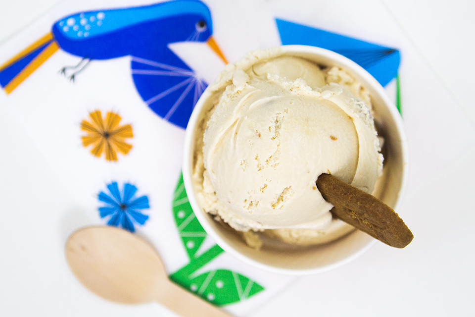Love cookie butter? Than try this easy, no-cook ice cream recipe with your favorite kind of cookie butter swirled in.